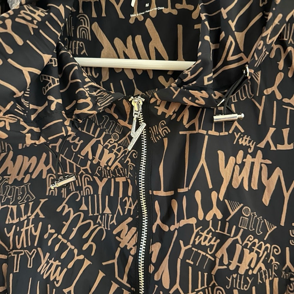 Yitty Black Patterned Cropped Blazer - image 3